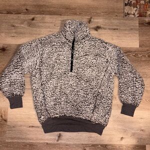 Express fuzzy Sherpa zip up jacket